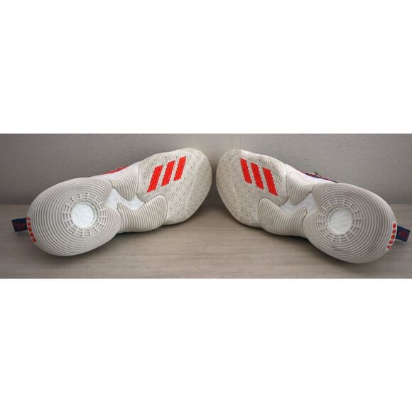 Adidas GY0295 Mens 14.5 WMNs 15.5 White Tie Dye Trae Young 1-LC Basketball Shoes - Picture 4 of 16